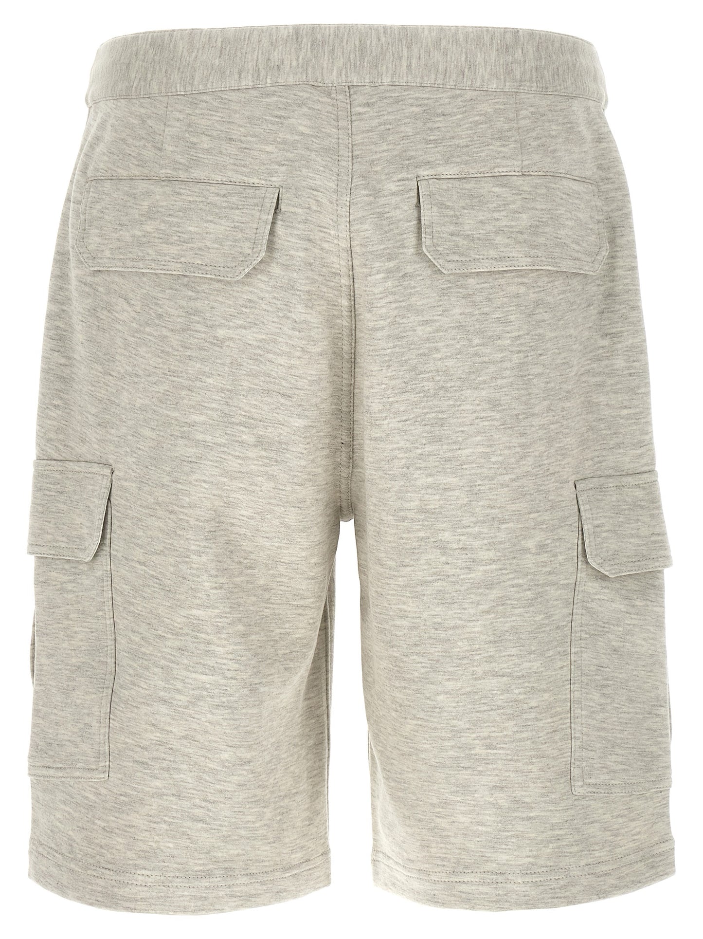 Gray Cotton Bermuda Shorts