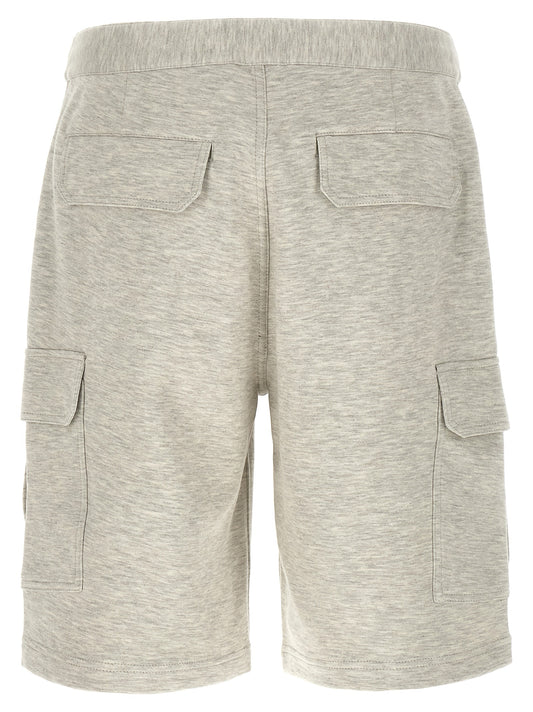 Gray Cotton Bermuda Shorts