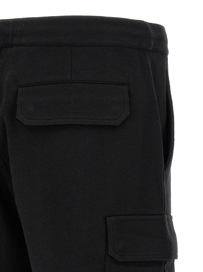 Black Cotton Bermuda Shorts