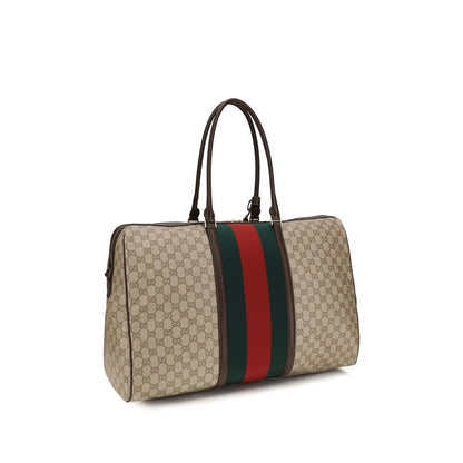 Beige Cotton Shoulder Bag