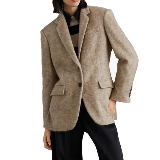 Beige Cashmere Blazer