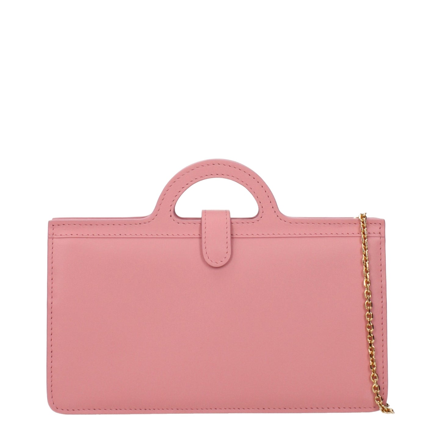 Pink Leather Crossbody Bag