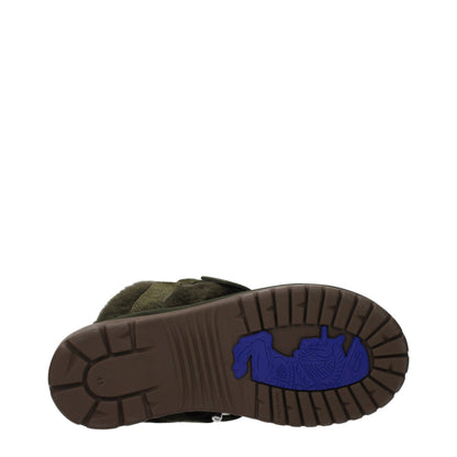 Green Leather Slippers