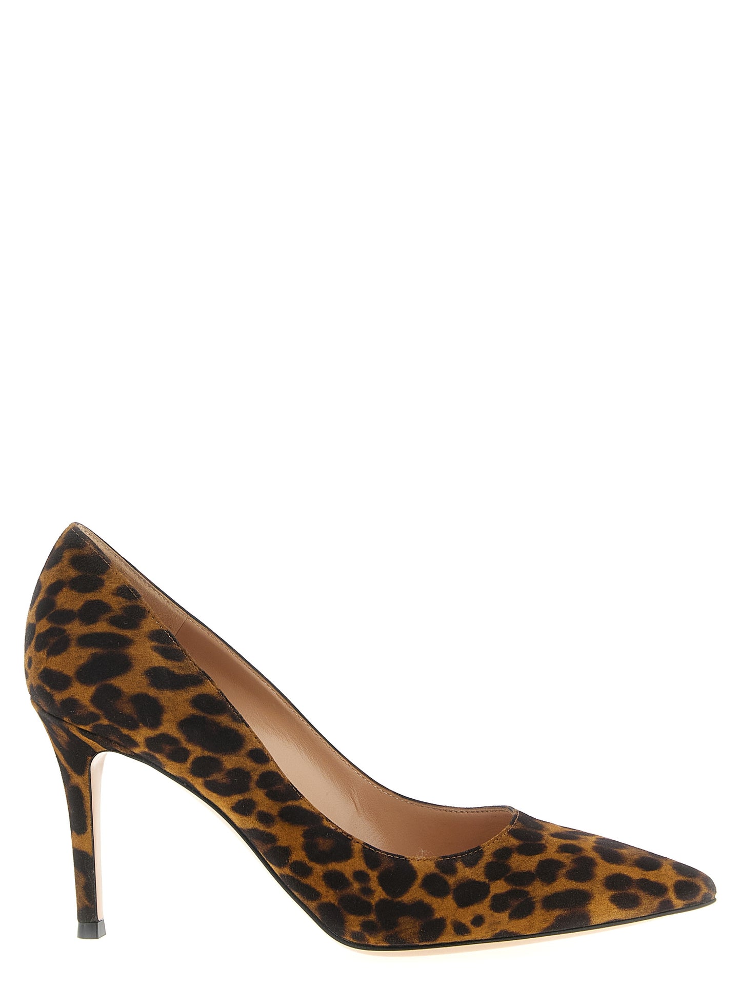 Multicolor Suede Leather High Heel Pumps