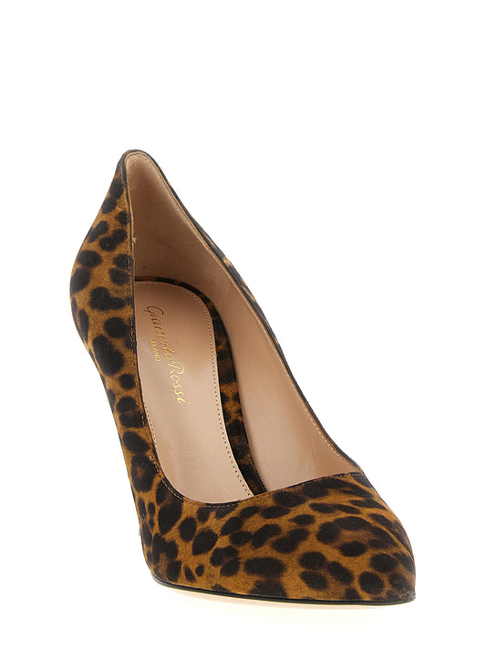 Multicolor Suede Leather High Heel Pumps