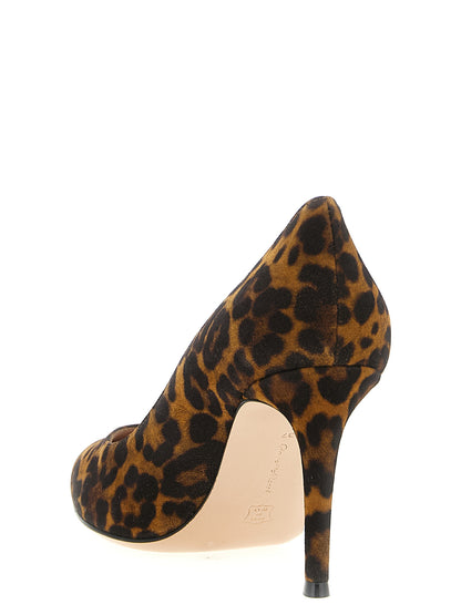 Multicolor Suede Leather High Heel Pumps