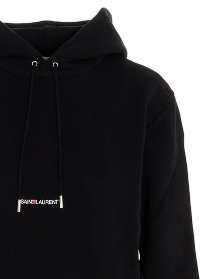 Black Cotton Sweatshirt