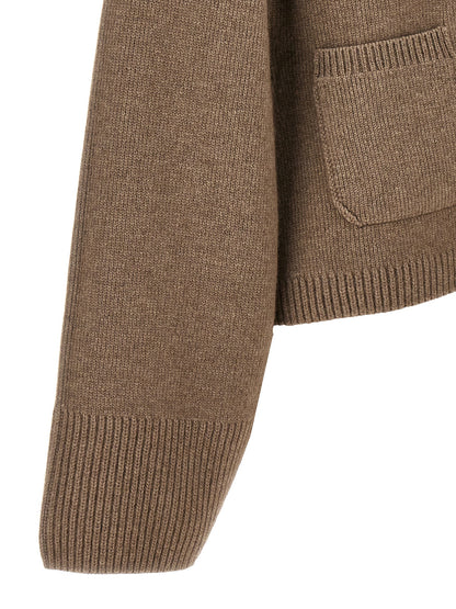 Brown Cashmere Cardigan