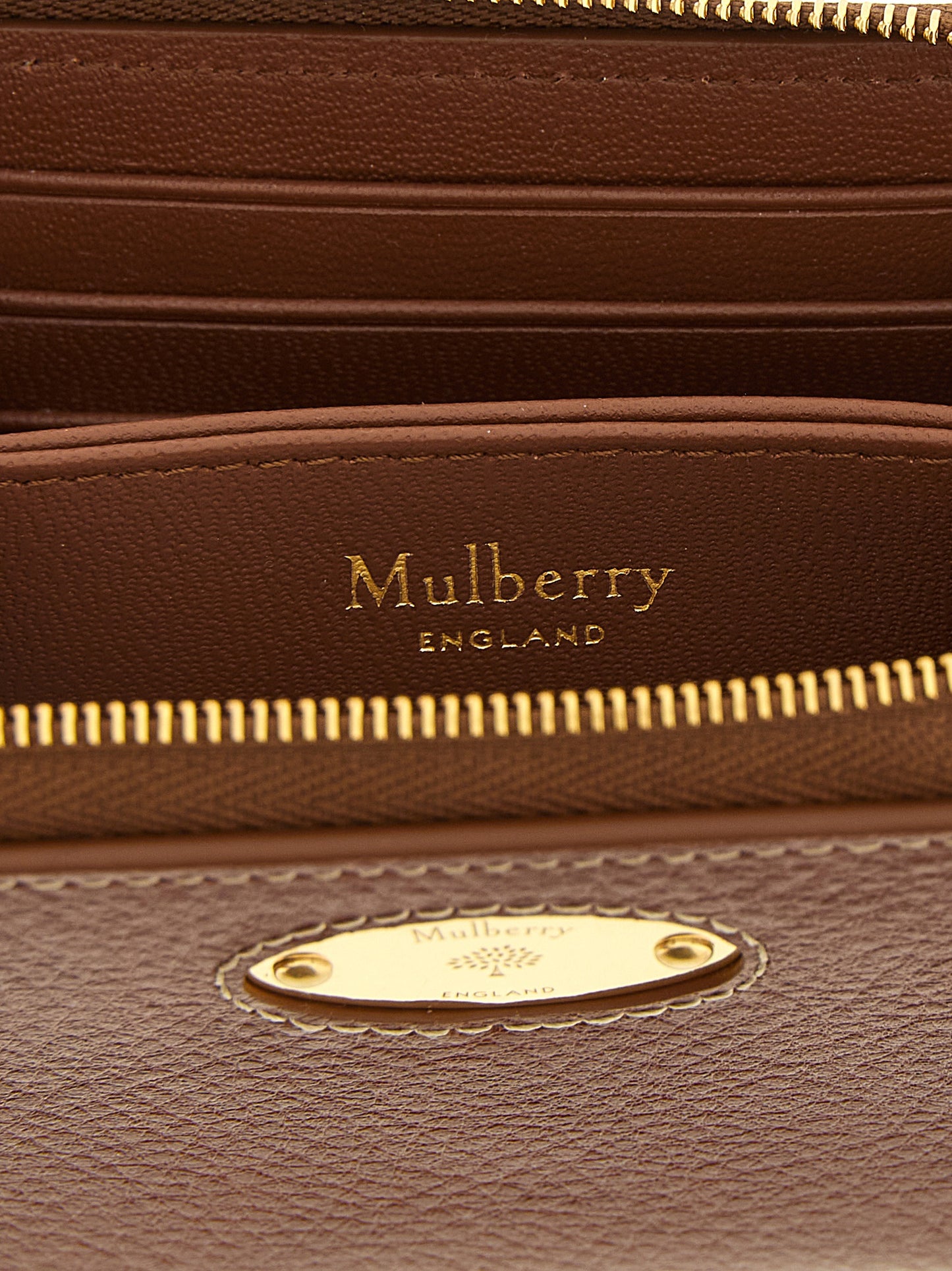 Brown Bovine Leather Cardholder