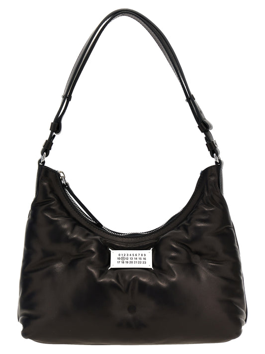 Black Lamb Leather Shoulder Bag