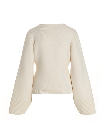 White Cashmere Cardigan