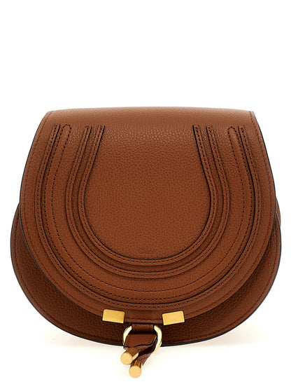 Brown Lamb Leather Crossbody Bag
