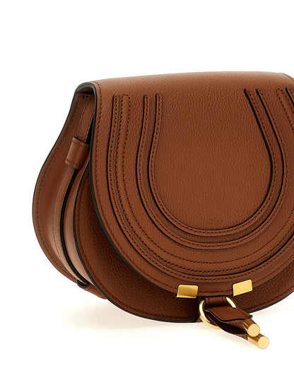 Brown Lamb Leather Crossbody Bag