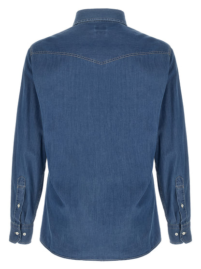 Blue Cotton Blouse
