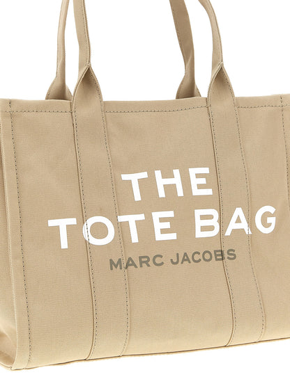 Beige Cotton Tote Bag