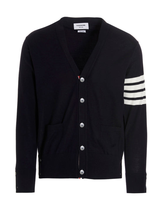 Blue Merino Wool Cardigan
