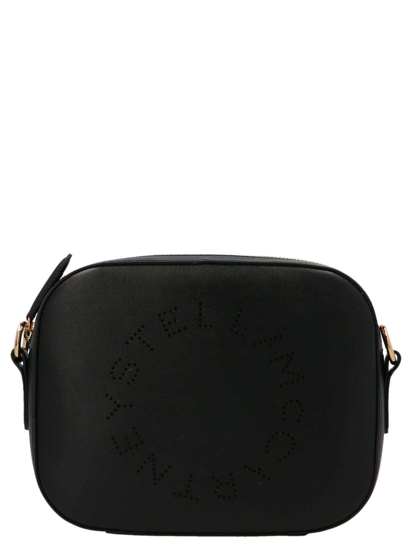 Black Polyethylene Crossbody Bag