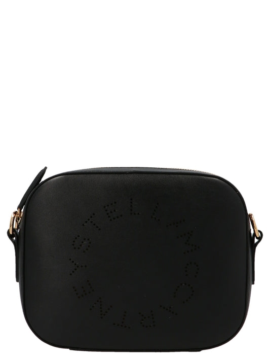 Black Polyethylene Crossbody Bag