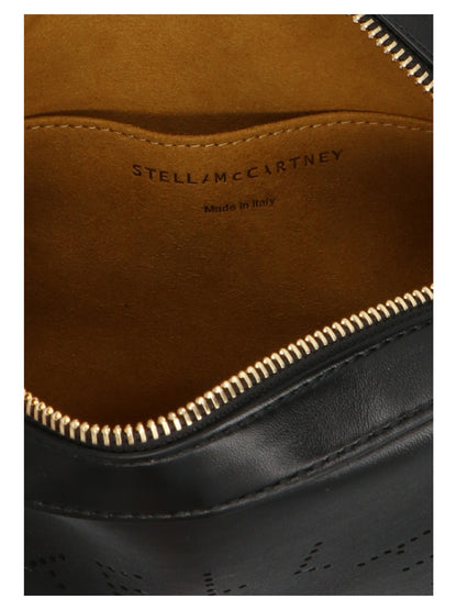Black Polyethylene Crossbody Bag