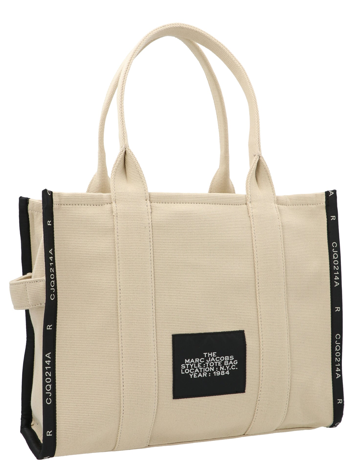 Beige Cotton Tote Bag