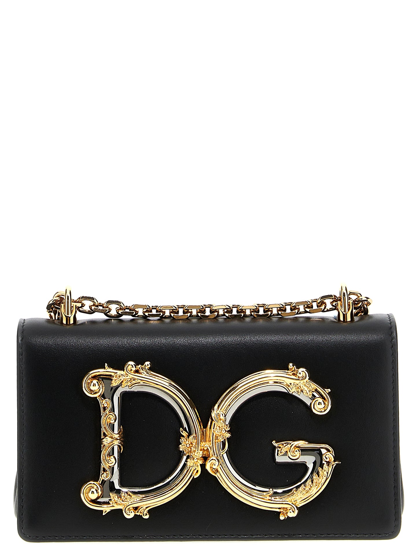 Black Calfskin Crossbody Bag