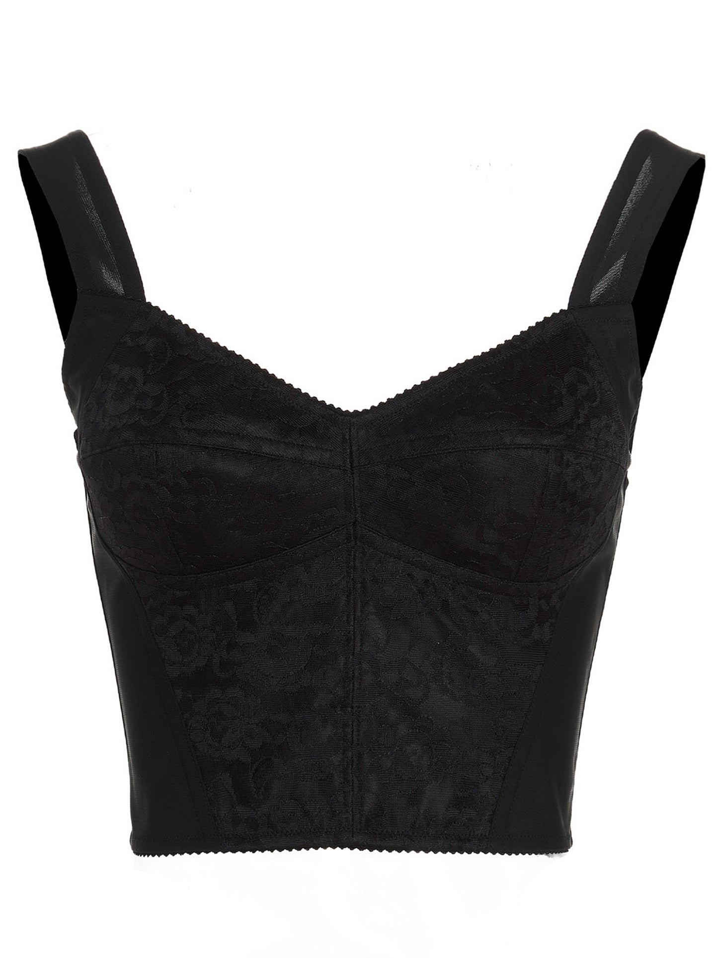 Black Polyamide Tank Tops