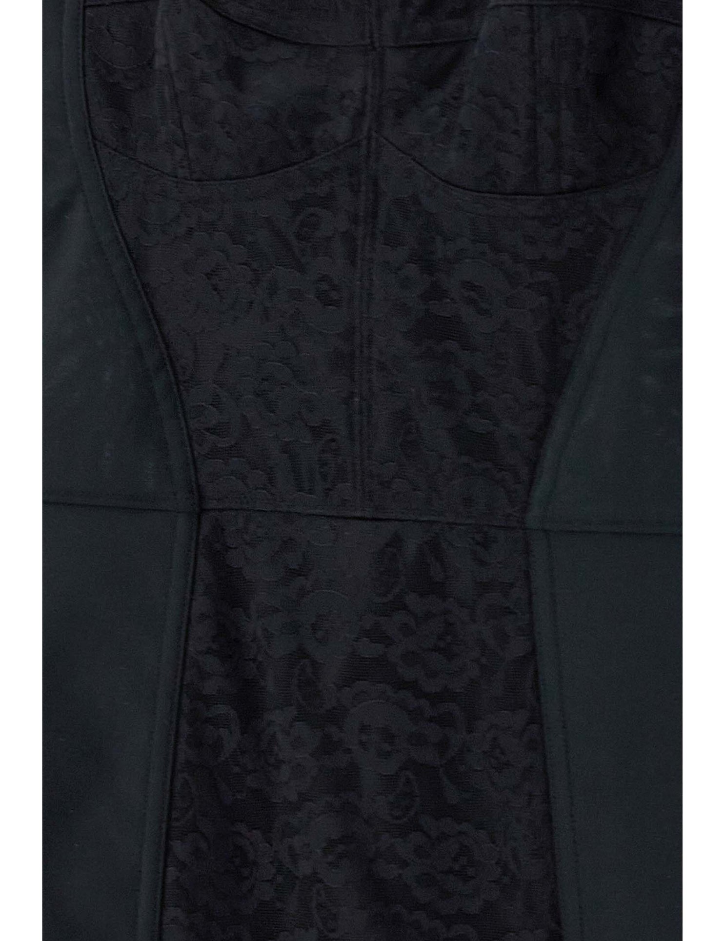 Black Polyester Short Dress