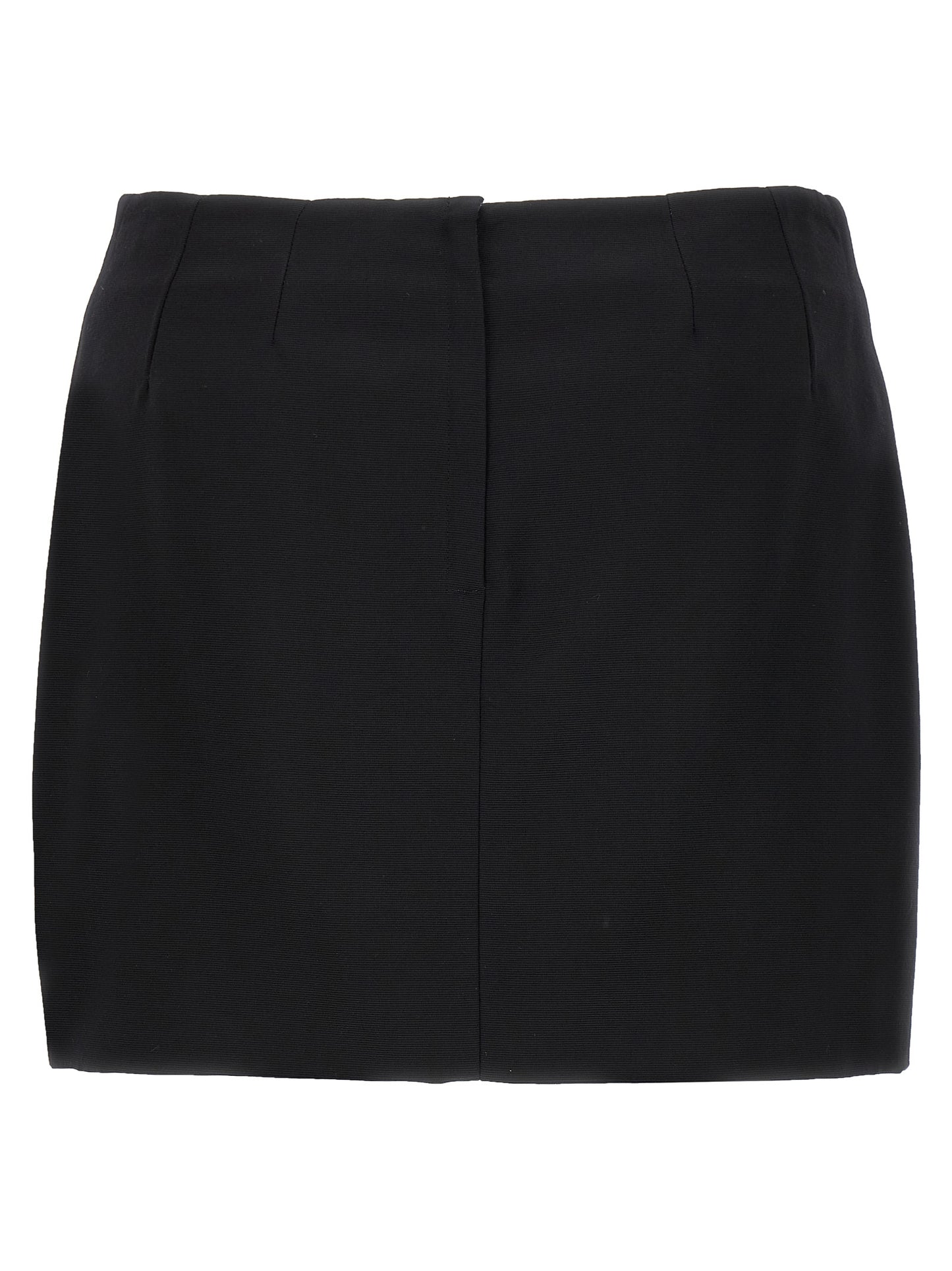 Black Viscose Long Skirt