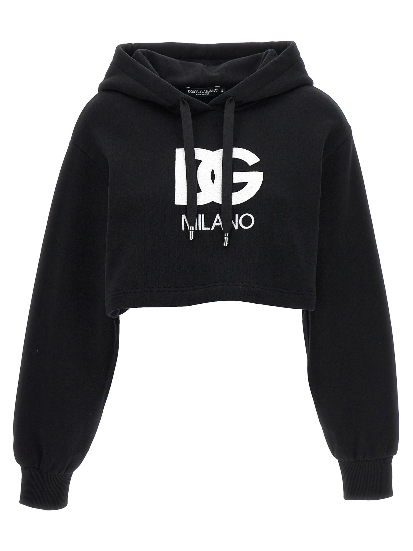 Black Cotton Hoodie