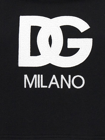 Black Cotton Hoodie