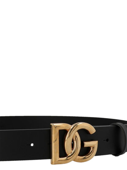 Black Lamb Leather Regular Belt