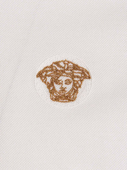 White Cotton Polo Shirt