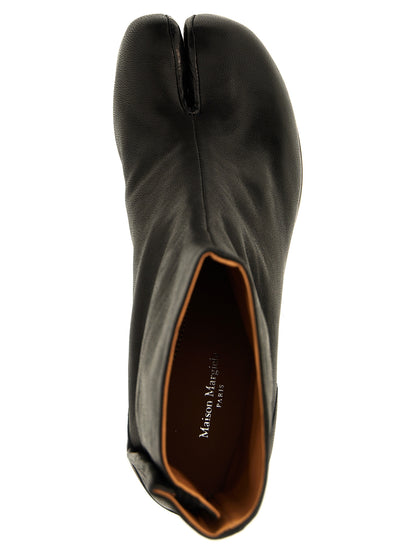 Black Napa Leather / Calf Bos Taurus Ankle Boots