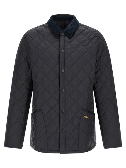 Blue Polyamide Full-Length Jacket