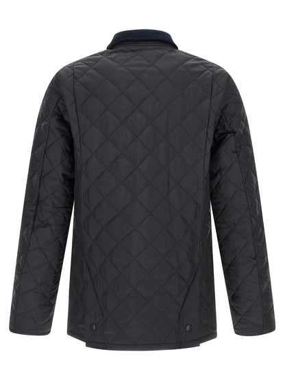 Blue Polyamide Full-Length Jacket