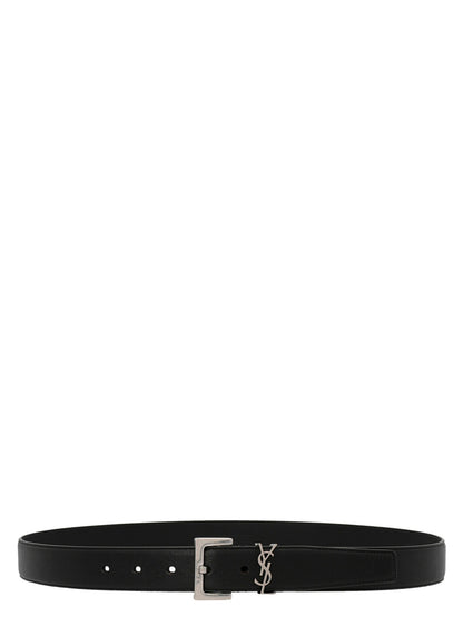 Black Calfskin Regular Belt