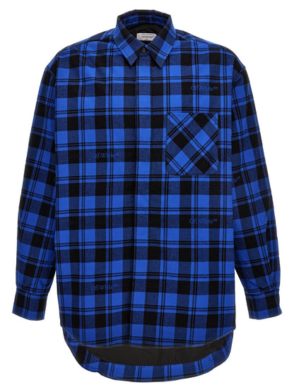 Blue Cotton Pattern Shirt