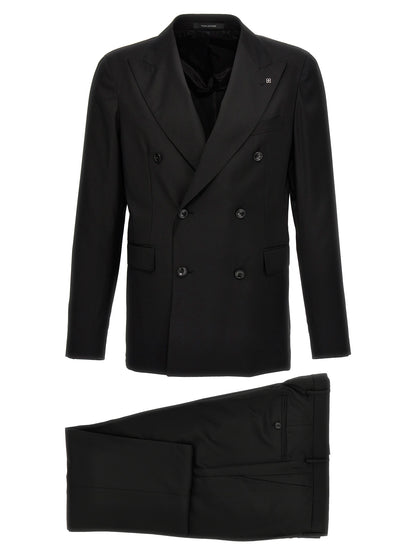 Black Virgin Wool Two-Piece Suit