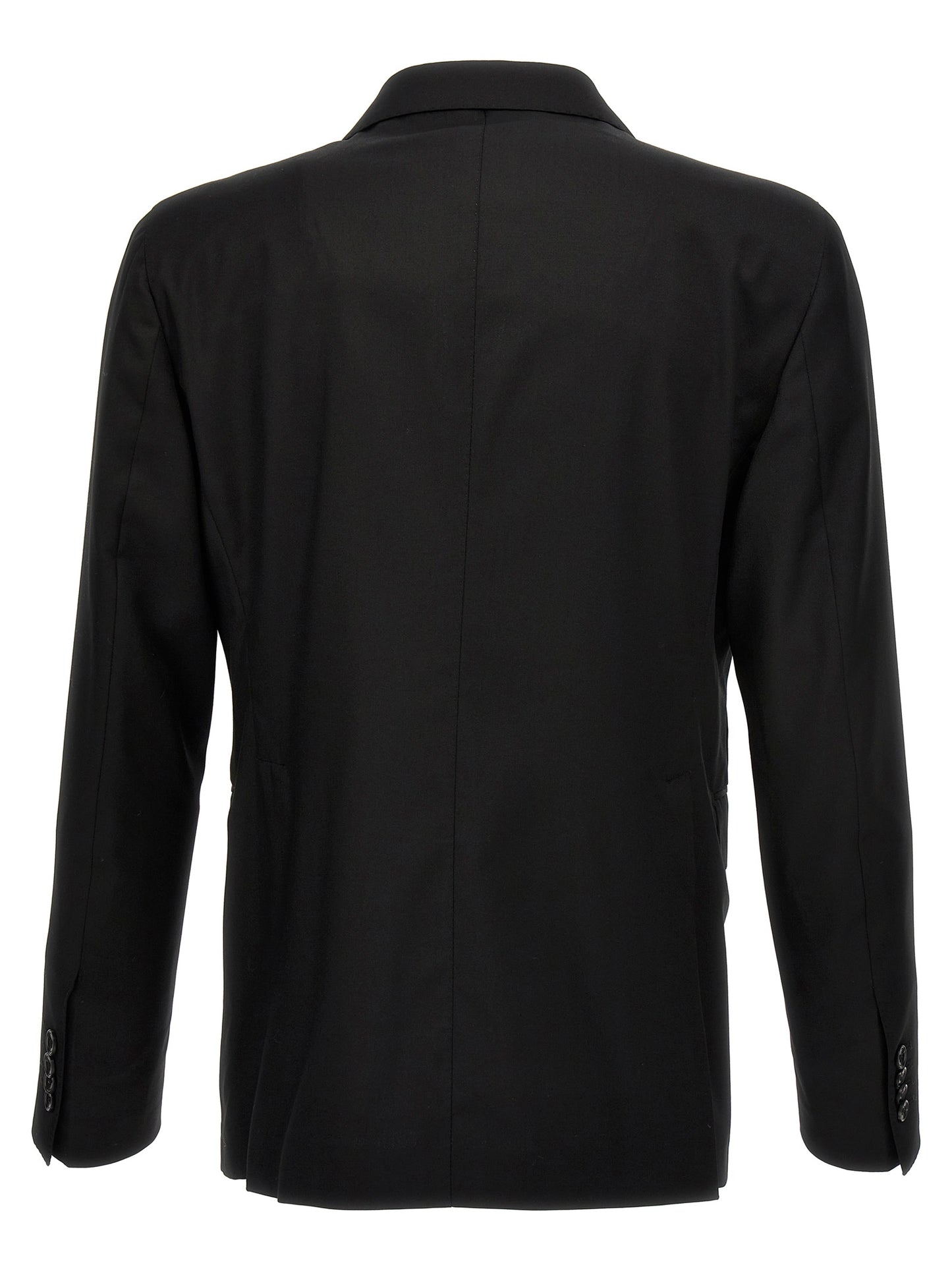 Black Virgin Wool Two-Piece Suit