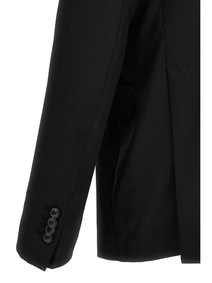 Black Virgin Wool Two-Piece Suit