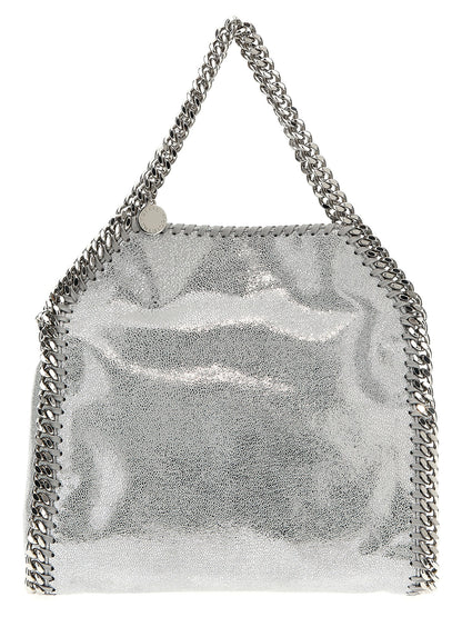 Silver Polyester Handbag