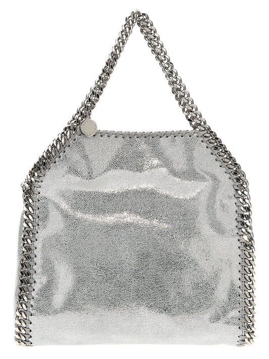 Silver Polyester Handbag