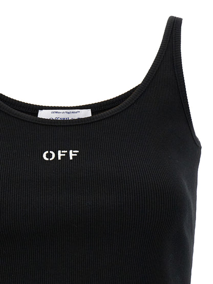 Black Cotton Sleeveles T-Shirt