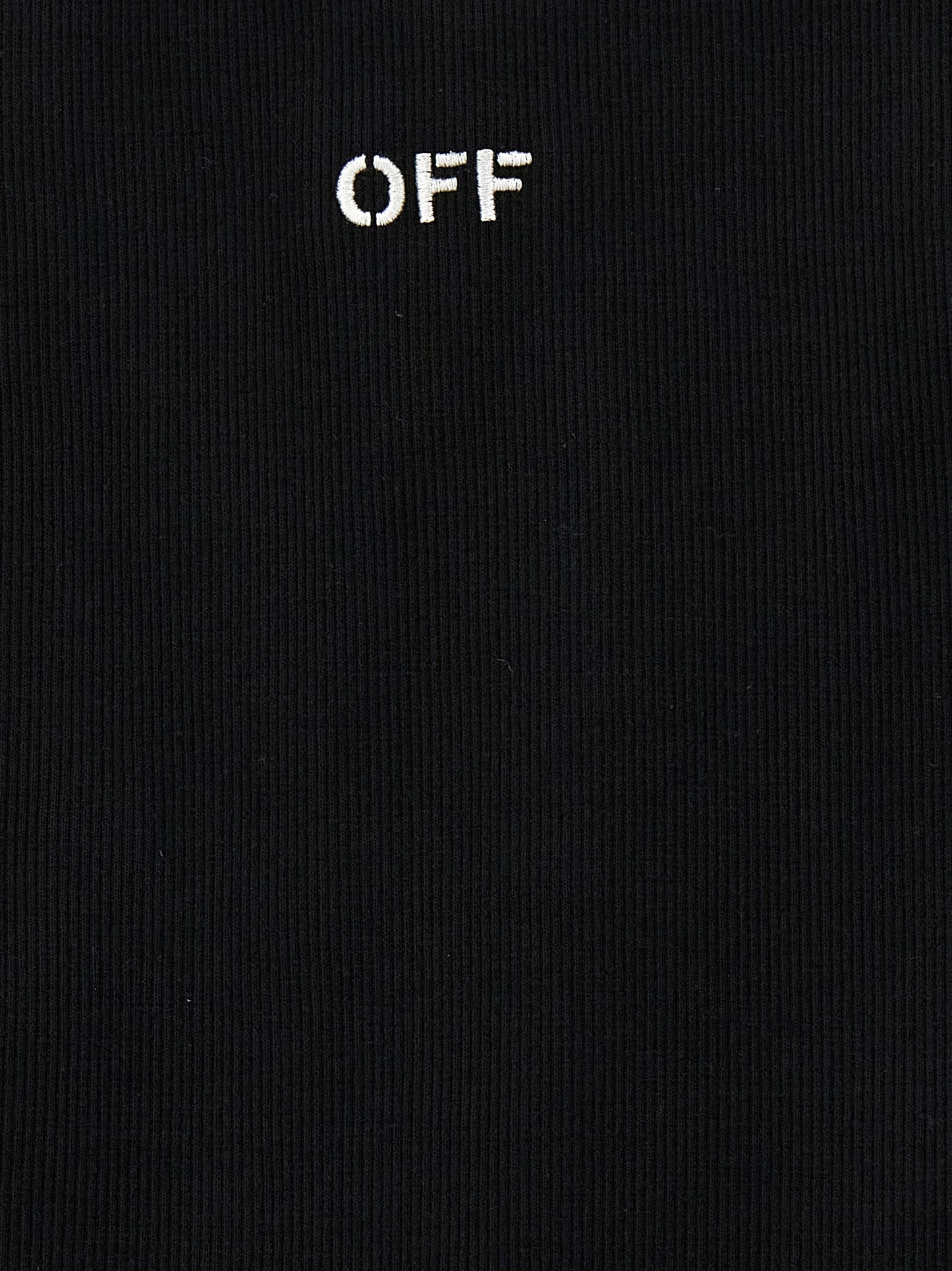 Black Cotton Sleeveles T-Shirt