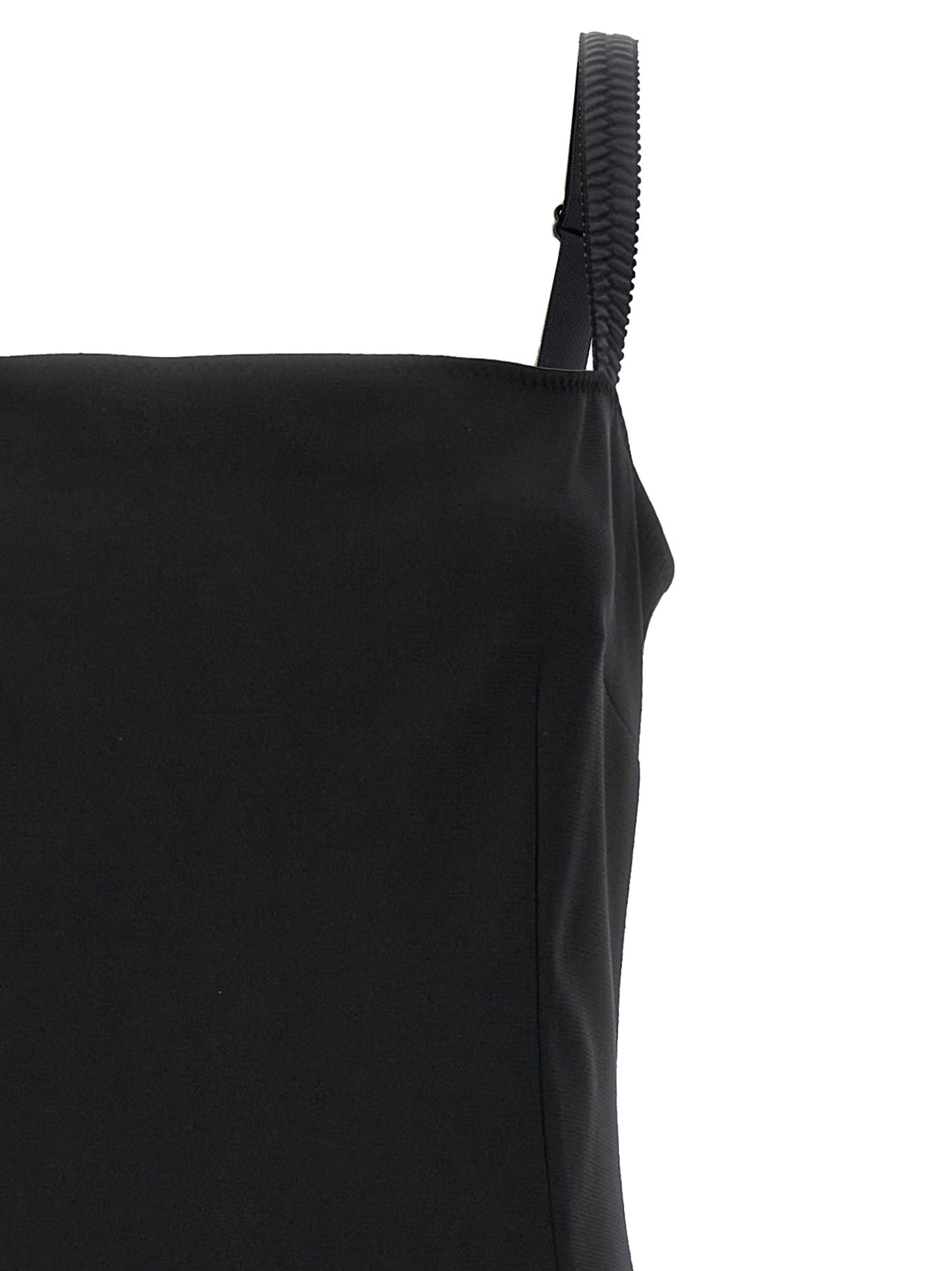 Black Viscose Midi Dress