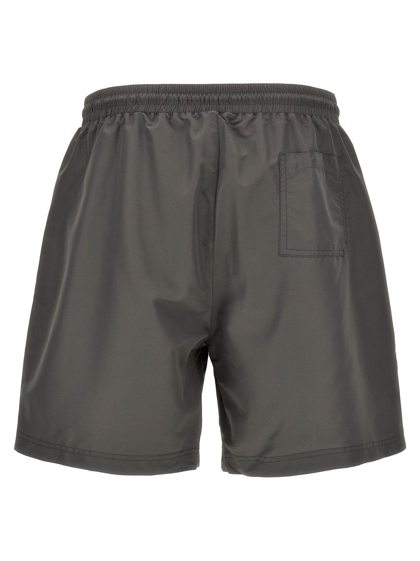 Gray Polyester Shorts