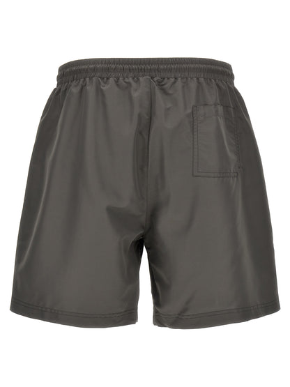 Gray Polyester Shorts
