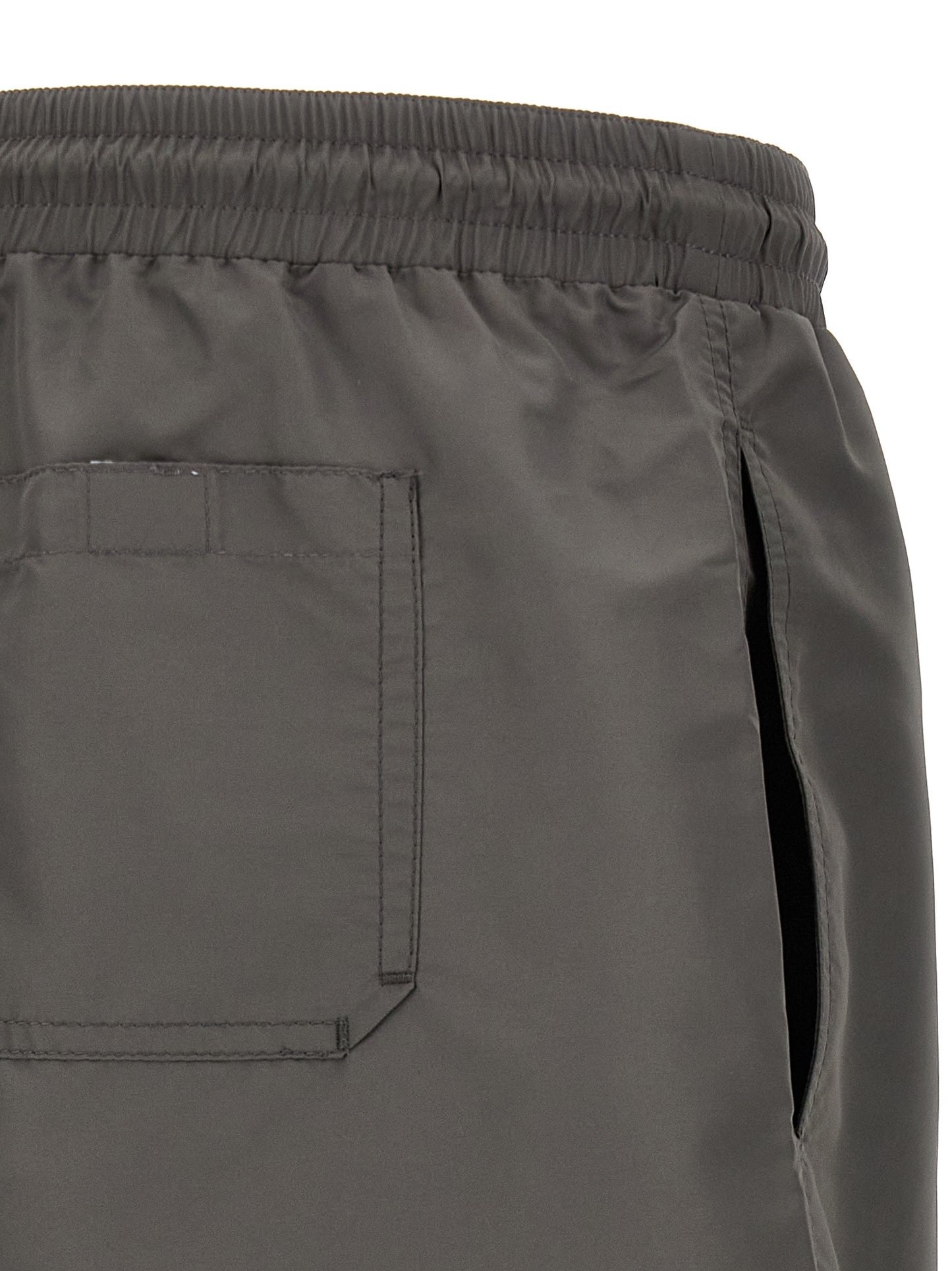 Gray Polyester Shorts