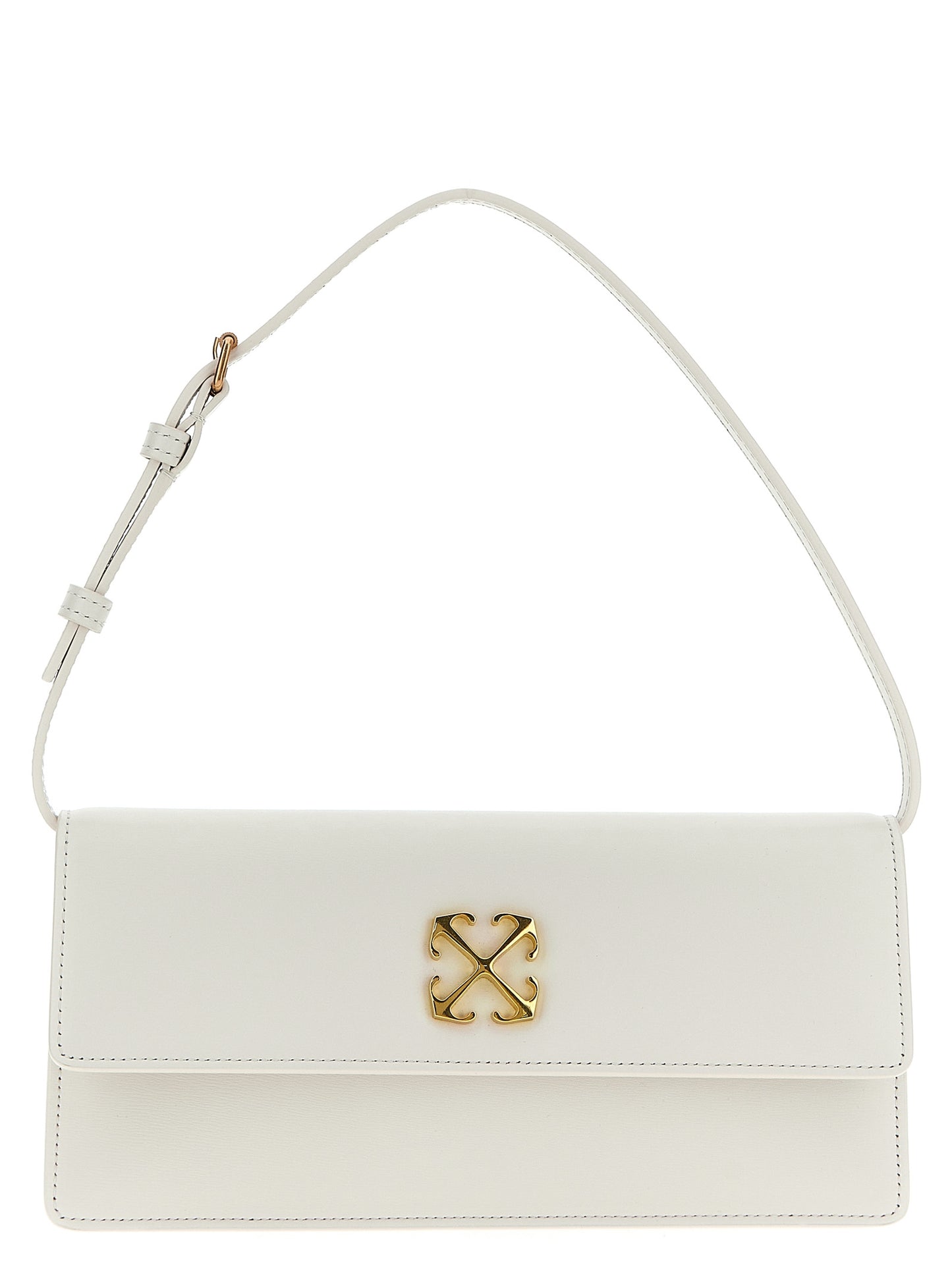 White Calfskin Shoulder Bag