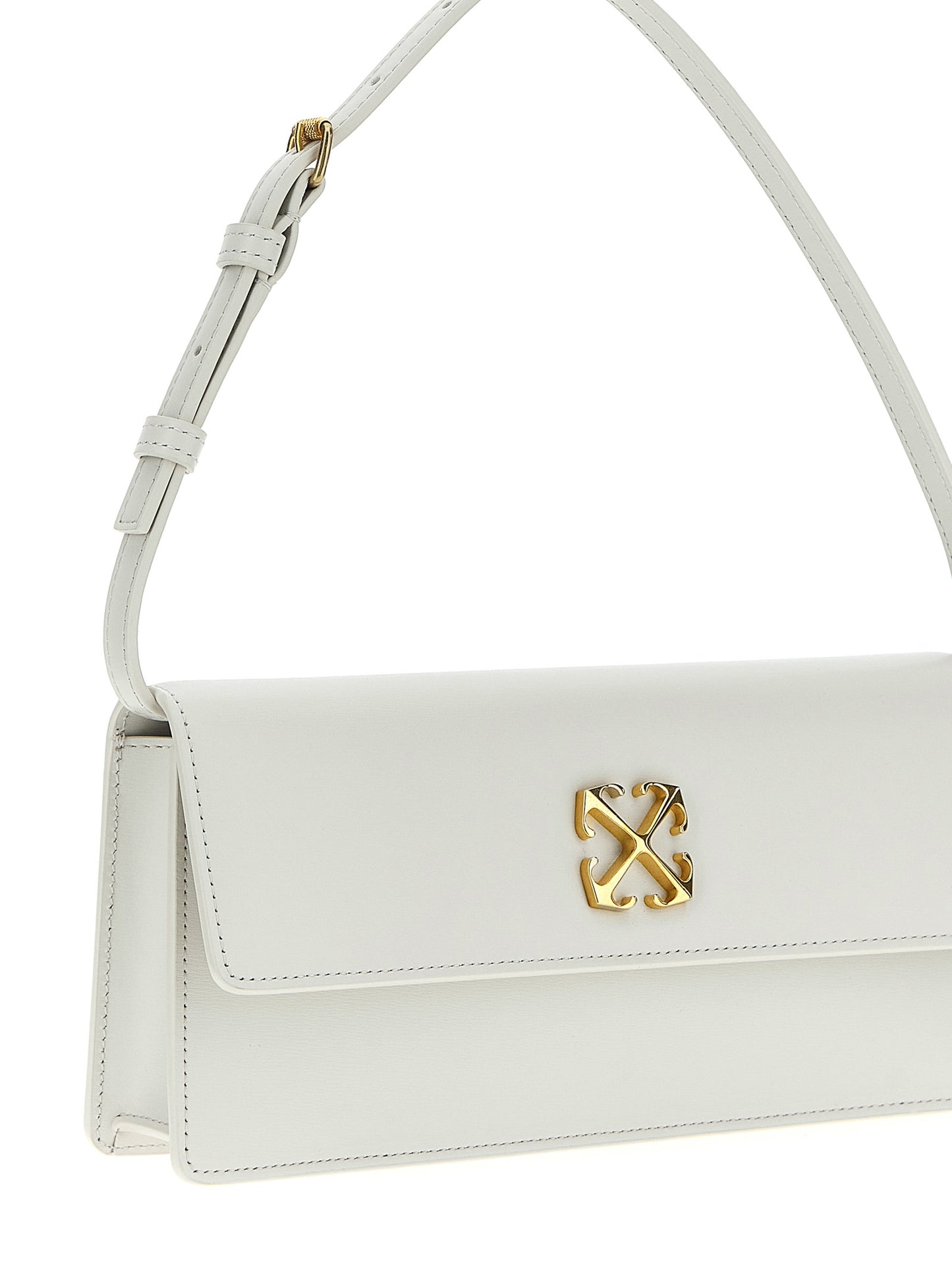 White Calfskin Shoulder Bag
